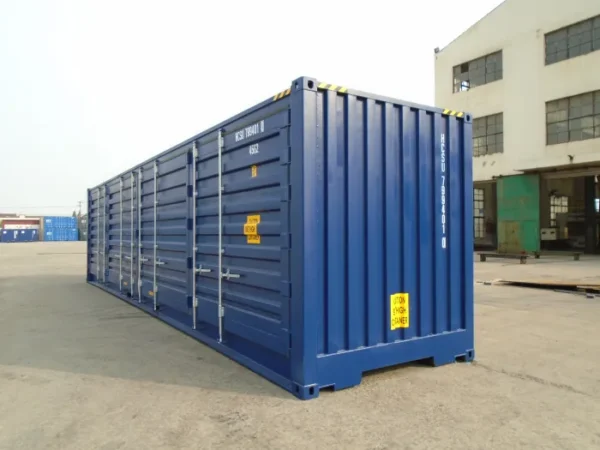 Container 40 piedi High Cube con lato aperto