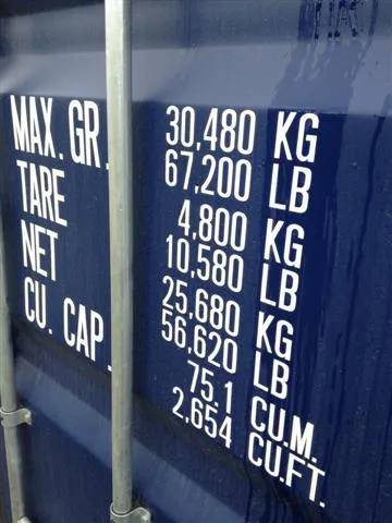 Container 40ft High Cube Hard Open Top