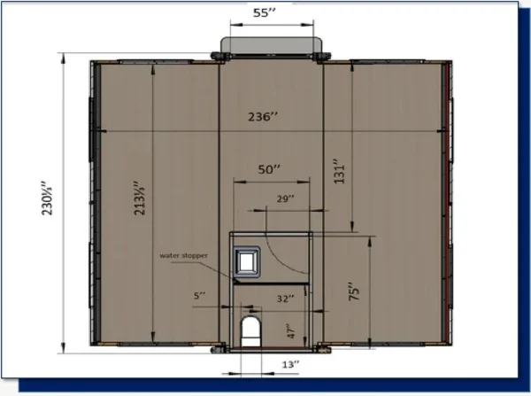 Container abitativo mobile / Tiny House Deluxe 20 piedi