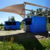 Container bar smontabile 4×2 metri XL Blu RAL 5015