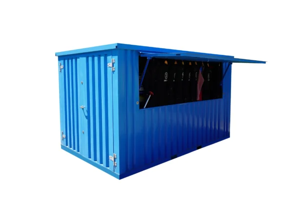 Container bar smontabile 4×2 metri XL Blu RAL 5015