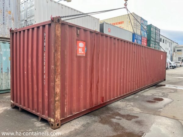 Container di spedizione da 40 piedi (12,2 m) dismesso, HZKU 406 646-7 Container di spedizione da 40 piedi (12,2 m) dismesso, HZKU 406 646-7