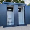 Container sanitario SCDD RAL 7016 Grigio antracite | A 2350 x L 2400 x P 1250 mm | 2 porte | con doccia