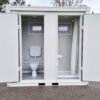 Container sanitario SCDD RAL 9002 Bianco grigiastro | A 2350 x L 2400 x P 1250 mm | 2 porte | con doccia