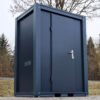 Container sanitario SCEW RAL 7016 Grigio antracite | A 2335 x L 1650 x P 1200 mm | porta a un'anta | con acqua calda Container sanitario SCEW RAL 7016 Grigio antracite | A 2335 x L 1650 x P 1200 mm | porta a un'anta | con acqua calda