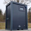 Container sanitario SCEW RAL 7016 Grigio antracite | A 2335 x L 1650 x P 1200 mm | porta a un'anta | con acqua calda Container sanitario SCEW RAL 7016 Grigio antracite | A 2335 x L 1650 x P 1200 mm | porta a un'anta | con acqua calda