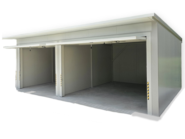 Garage Prefabbricato 6 x 6 Metri - Box Auto Prefabbricato Doppio Garage Prefabbricato 6 x 6 Metri - Box Auto Prefabbricato Doppio