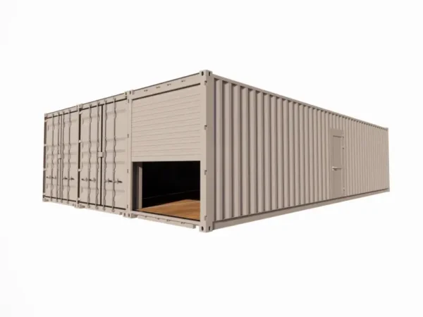 Magazzino di 85 m² realizzato con container Magazzino di 85 m² realizzato con container