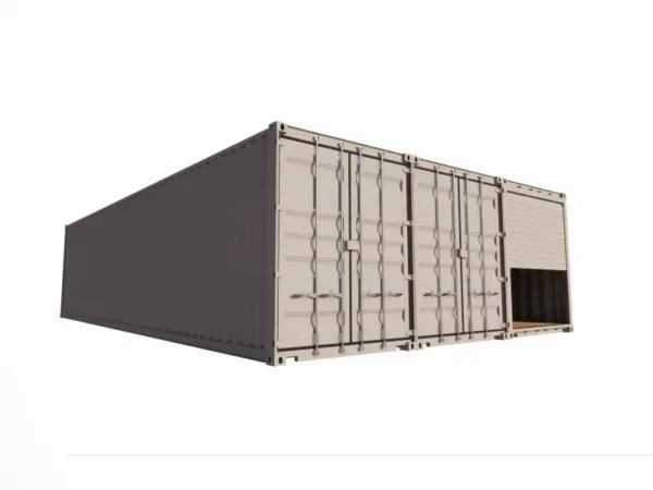 Magazzino di 85 m² realizzato con container Magazzino di 85 m² realizzato con container